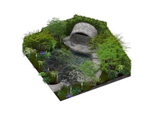 Hampton Court Flower Show garden designed by David Green and built by PC Landscapes